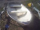 8ft Beach dinghy - A sturdy "knockabout" dinghy with built in buoyancy, outboard pad etc.